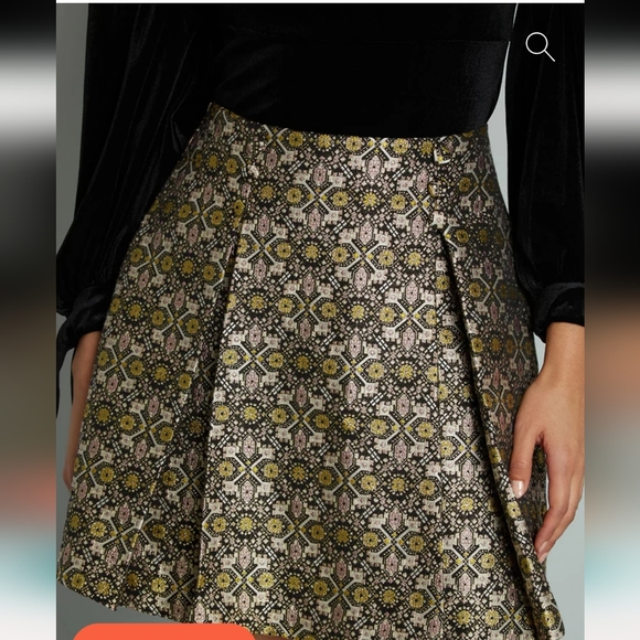 Mod Cloth Good as Gold Skirt - Picture 2 of 7